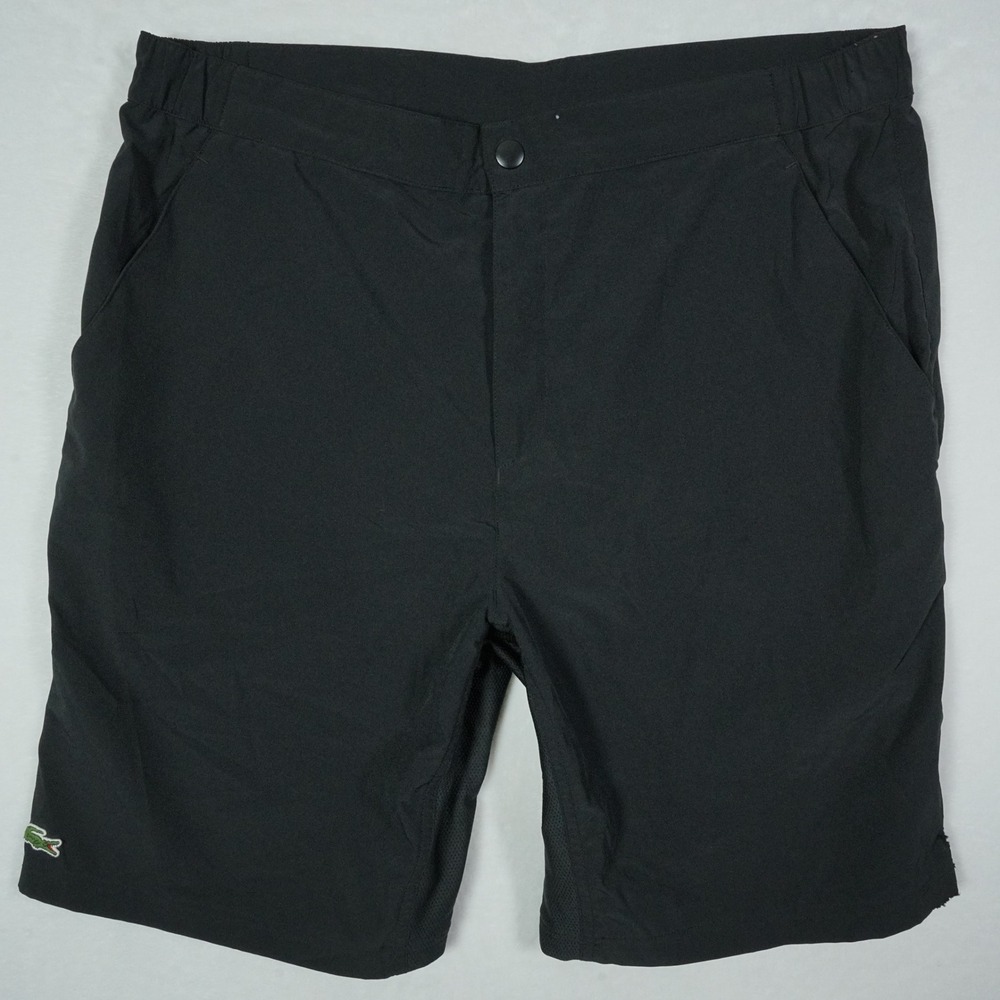 Lacoste Sport Mens Black Technical Performance Tennis Shorts GH0030 Size 6 XL